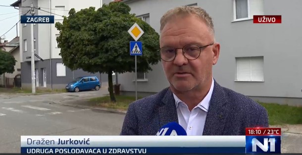 [N1 TV] Direktor Udruge, mr. Dražen Jurković, dr. med., o novom povećanju dugova bolnica veledrogerijama